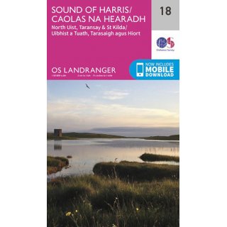 No.  18 - Sound of Harris, North Uist, Taransay & St Kilda 1:50.000