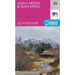 No.  25 - Glen Carron & Glen Affric 1:50.000