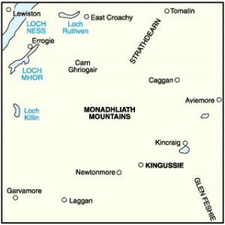 No.  35 - Kingussie & Monadhliath Mountains 1:50.000