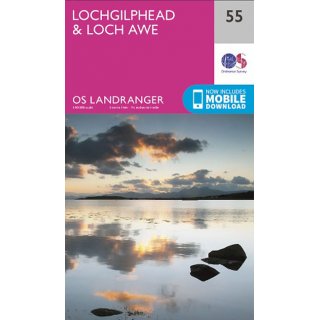 No.  55 - Lochgilphead & Loch Awe 1:50.000