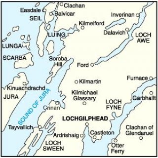 No.  55 - Lochgilphead & Loch Awe 1:50.000