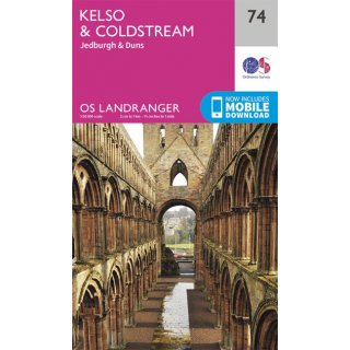No.  74 - Kelso & Coldstream, Jedburgh & Duns 1:50.000