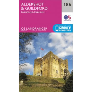No. 186 - Aldershot & Guildford 1:50.000