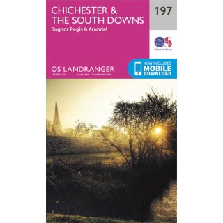 No. 197 - Chichester & the South Downs 1:50.000