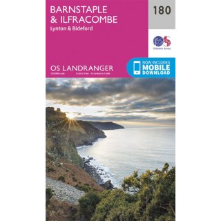 No. 180 - Barnstaple & Ilfracombe 1:50.000