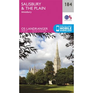 No. 184 - Salisbury & The Plain, Amesbury 1:50.000