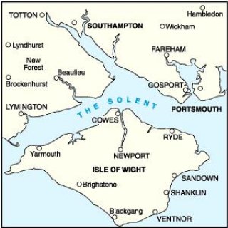 No. 196 - The Solent & Isle of Wight 1:50.000