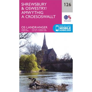 No. 126 - Shrewsbury & Oswestry 1:50.000
