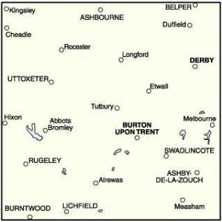 No. 128 - Derby & Burton upon Trent 1:50.000
