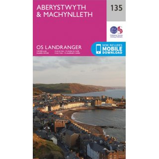 No. 135 - Aberystwyth & Machynlleth 1:50.000