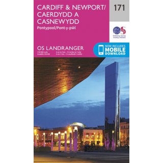 No. 171 - Cardiff & Newport, Pontypool 1:50.000