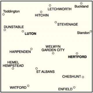 No. 166 - Luton & Hertford 1:50.000