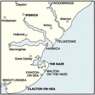 No. 169 - Ipswich & The Naze, Clacton-on-Sea 1:50.000
