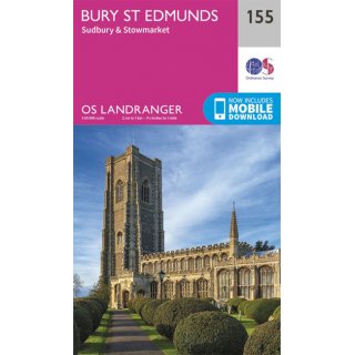 No. 155 - Bury St Edmunds, Sudbury & Stowmarket 1:50.000