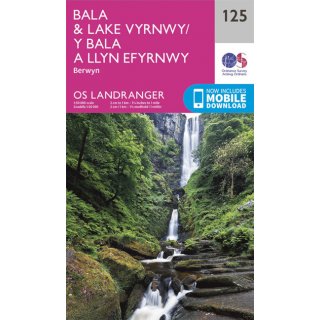 No. 125 - Bala & Lake Vyrnwy, Berwyn 1:50.000