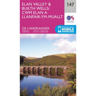 No. 147 - Elan Valley & Builth Wells 1:50.000