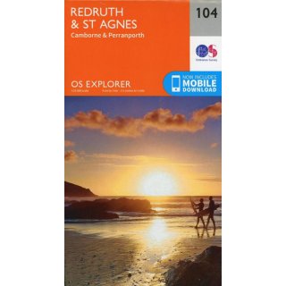 No. 104 - Redruth & St Agnes 1:25.000