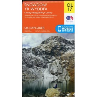 No. OL17 - Snowdon, Conwy Valley 1:25.000