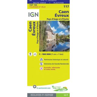 117 Caen / Évreux 1:100.000