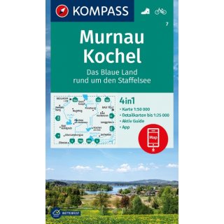 WK    7 Murnau-Kochel-Staffelsee 1:50.000