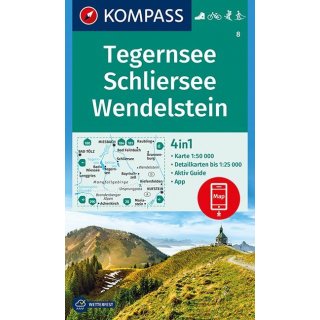 WK    8 Tegernsee/Schliersee/Wendelstein 1:50.000