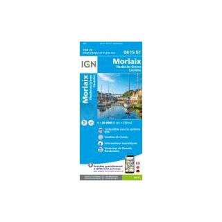 0615 ET Morlaix, Plestin-les-Grèves, Carantec 1:25.000