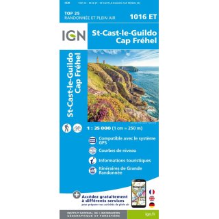 1016 ET St-Cast-le-Guildo, Cap Fr&eacute;hel 1:25.000