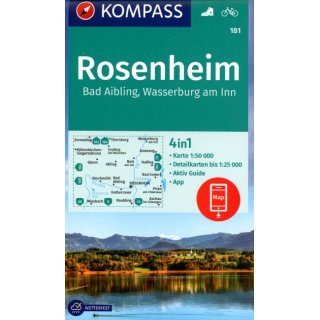 WK  181 Rosenheim/Bad Aibling/Wasserburg am Inn 1:50.000