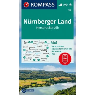 WK  172 Nürnberger Land, Hersbrucker Alb 1:50.000