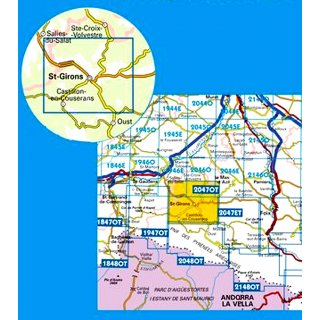 2047 OT St-Giron, Couserans  1:25.000