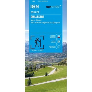 3537 ET Guillestre, Vars, Risoul, PNR du Queyras 1:25.000