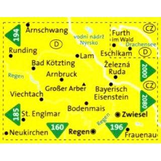 WK  195 Nrdlicher Bayerischer Wald 1:50.000