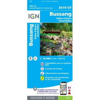 3619 OT Bussang, La Bresse, Ballon dAlsace 1:25.000