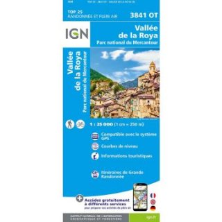 Frankreich Wanderkarten Ign 1 25 000 3841 Ot Vallee De La Roya Vallee Des Merveilles Landkartenschropp Landkartenschropp De Online Shop
