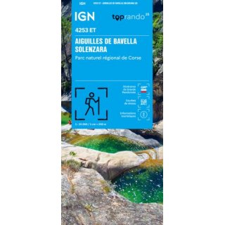 4253 ET Aiguilles de Bavella, Solenzara, PNR de Corse 1:25.000