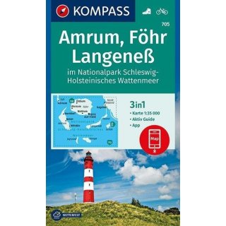 WK  705 Amrum/Föhr/Langeneß 1:35.000