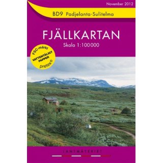 BD 9 Padjelanta-Sulitelma 1:100.000
