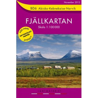 BD 6 Abisko-Kebnekaise-Narvik 1:100.000