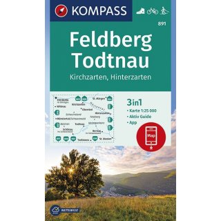 WK 891 Feldberg-Todtnau 1:25.000