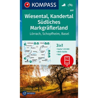 WK 897 Wiesental/Kandertal/Südl. Markgräflerland 1:25.000