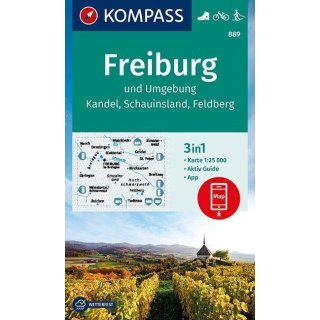 WK  889 Freiburg und Umgebung 1:25.000