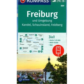 WK  889 Freiburg und Umgebung 1:25.000