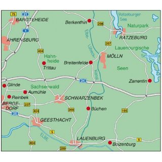 12 Ratzeburg - Lauenburg 1:50.000