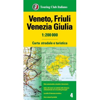Veneto, Friuli Venezia Giulia 1:200.000