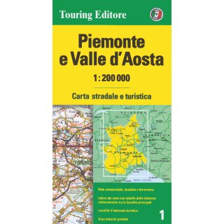 Piemonte e Valle dAosta 1:200.000
