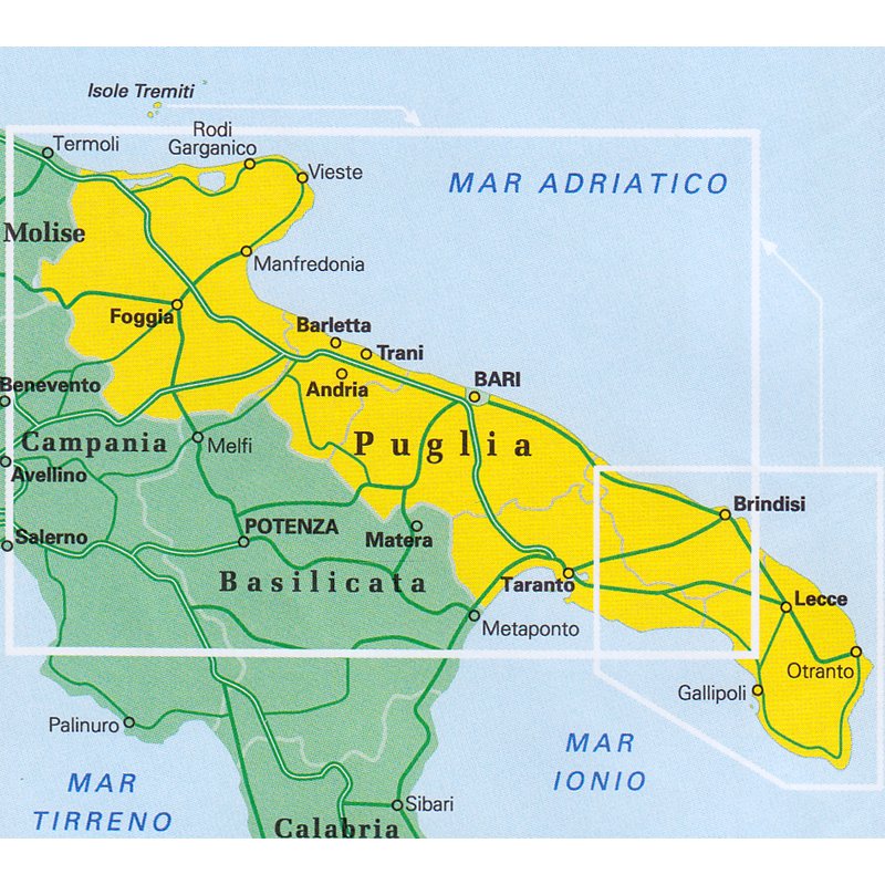 Puglia 1:200.000 - LandkartenSchropp.de Online Shop