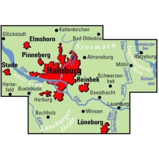 Hamburg und Umgebung 1:75.000