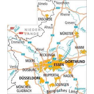 10 Münsterland / Niederrhein 1:150.000