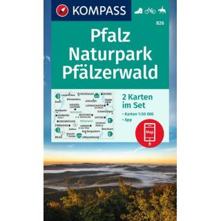 WK  826 Pfalz - Naturpark Pfälzerwald Karten-Set 1:50.000