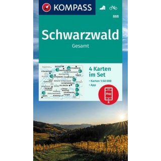 WK  888 Schwarzwald Gesamt 1:50.000